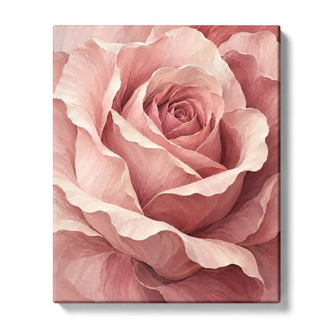Blush Petal Haze in Rose Quartz Texture Paint by Numbers Kit for Adults