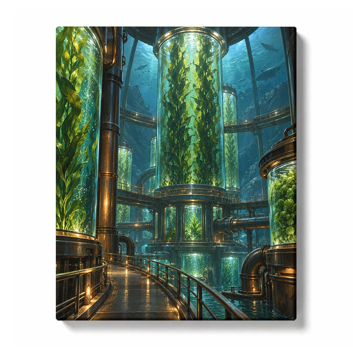 Infinite Steel Corridor Frames Paint by Numbers Kit for adults