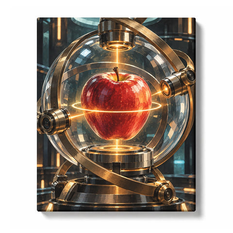 Synthetic Eden Futuristic Bio-Lab Apple Art Paint by Numbers Kit For Adults