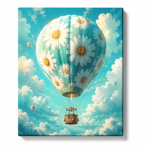 Turquoise Daisy Balloon