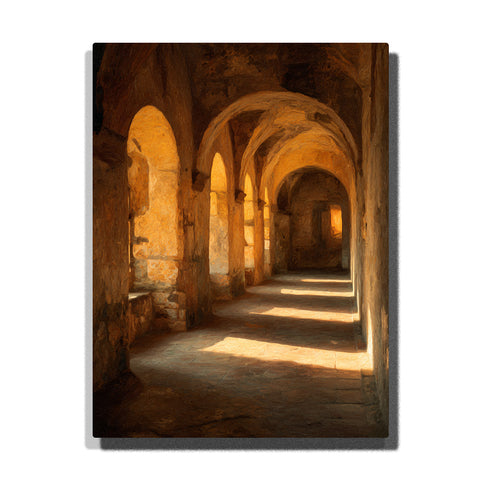 ancient zen temple archway corridor paint by numbers buddhist architecture diy painting kit for adults PaintEasy