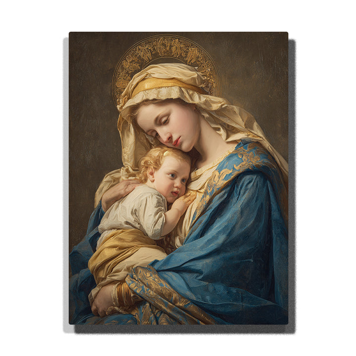 madonna and child golden halo paint by numbers jesus christian wall art