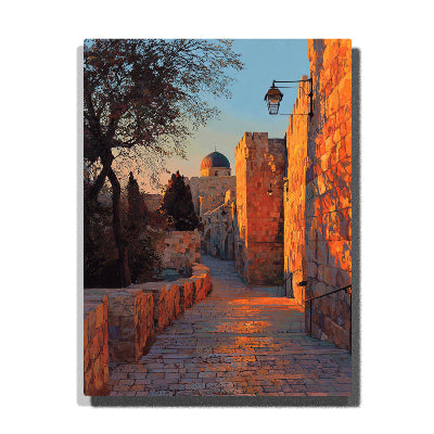 golden jerusalem street dome paint by numbers religious christian wall decor