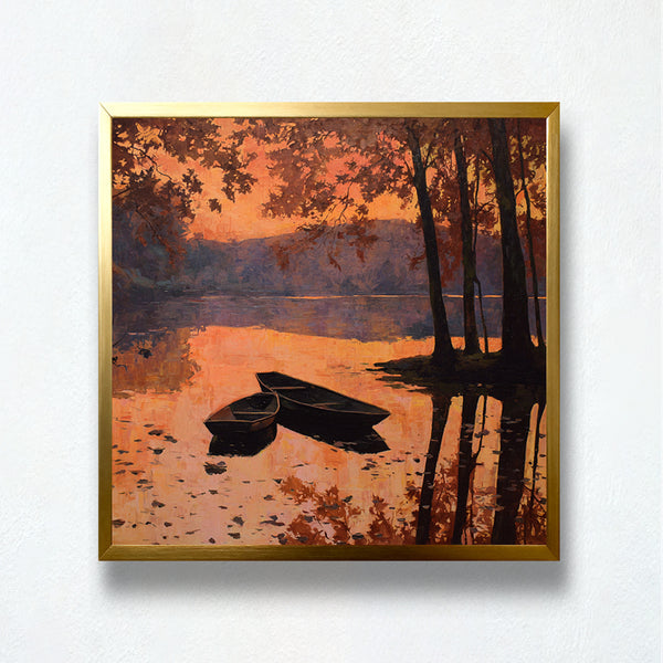 Amber Lake Sunset Paint by Numbers | PaintEasy