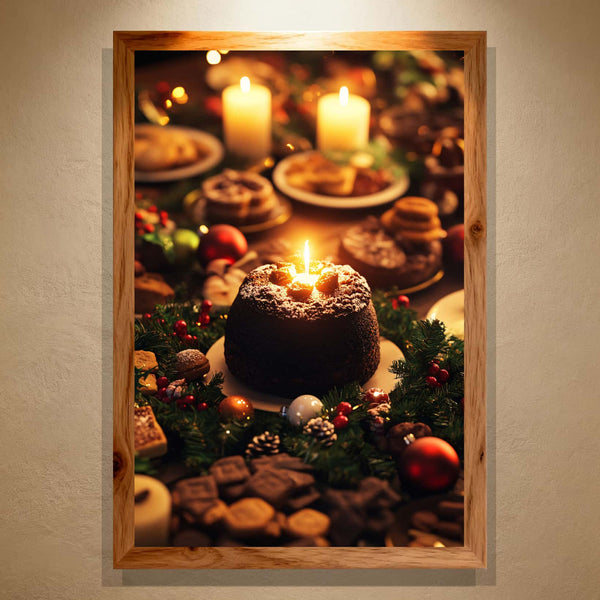 Aurora Feast Paint by Numbers | Cozy Christmas Dessert Scene | Winter Luxe Collection by PaintEasy