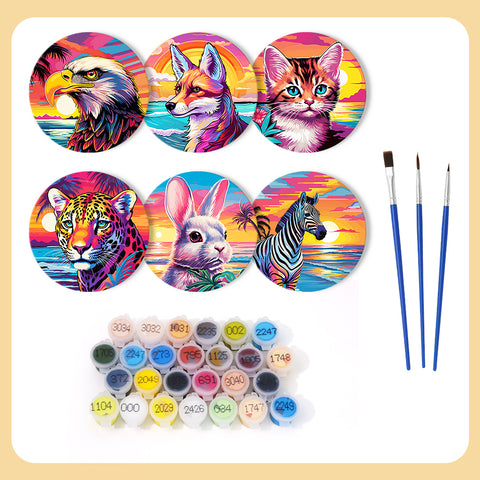 Paint by Numbers - Feral Nature Coasters