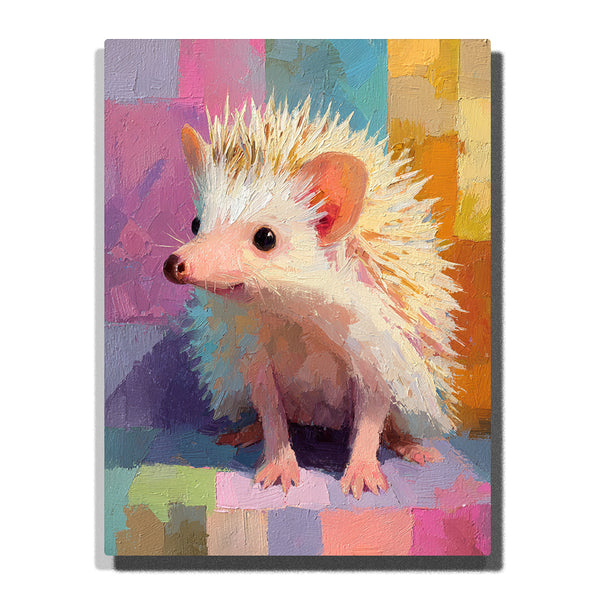 Baby Hedgehog Ⅱ Paint by Numbers | Cute Hedgehog DIY Painting Kit | PaintEasy