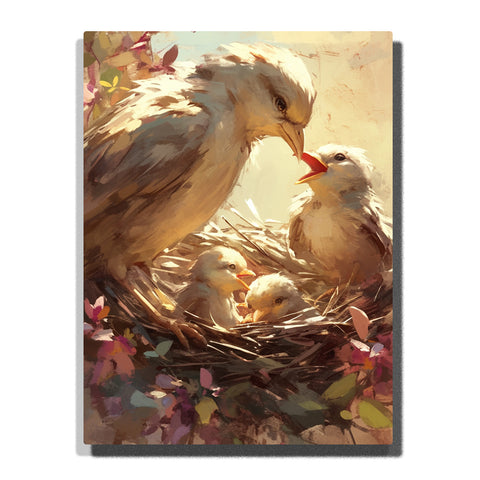 Bird Nest with Mother Bird – Mother’s Day Paint by Numbers Kit