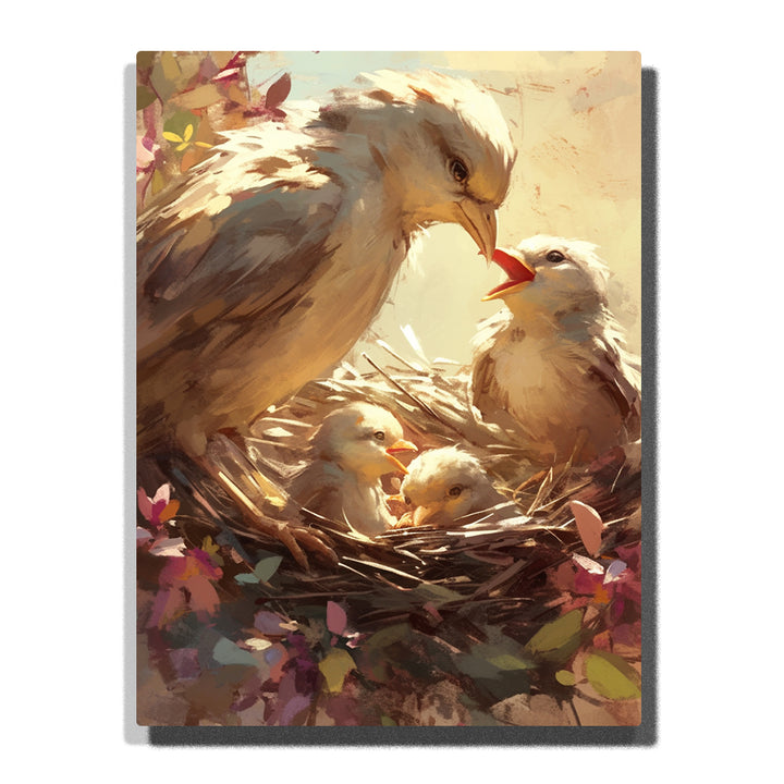Bird Nest with Mother Bird – Mother’s Day Paint by Numbers Kit