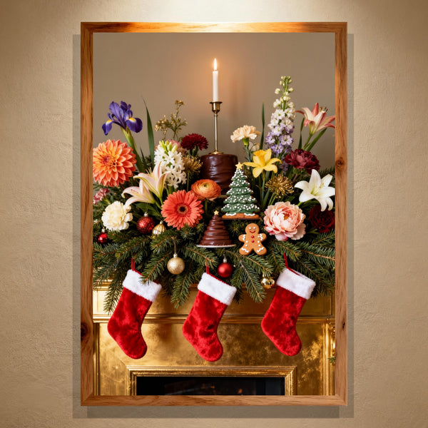 Paint by Numbers：Blooming Christmas Candlelight & Sweet Dreams