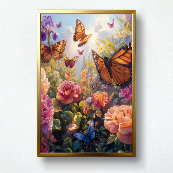 Bloomlight Monarch Garden Paint by Numbers Kit | PaintEasy