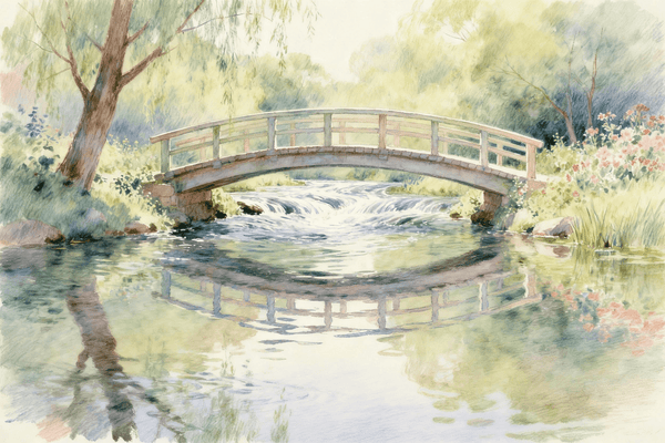 Paint by Numbers：Bridge & Stream