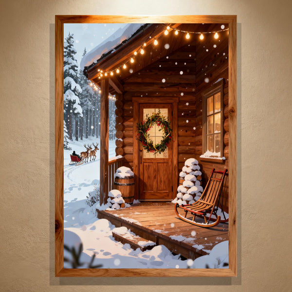 Paint by Numbers：Cabin Christmas Eve