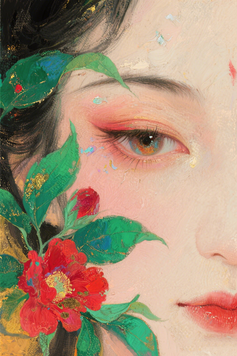 Paint by Numbers：Camellia Beauty