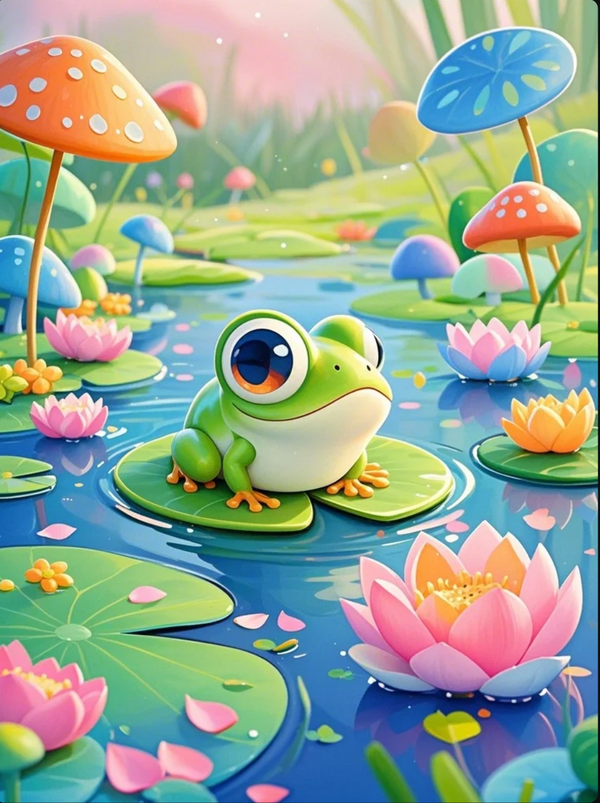 Diamond Painting - Charming Pond Pal