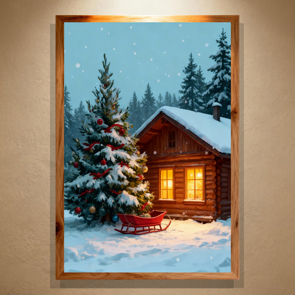 Paint by Numbers：Christmas Cabin