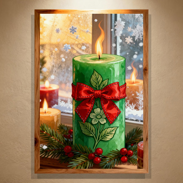 Paint by Numbers：Christmas Carved Candle