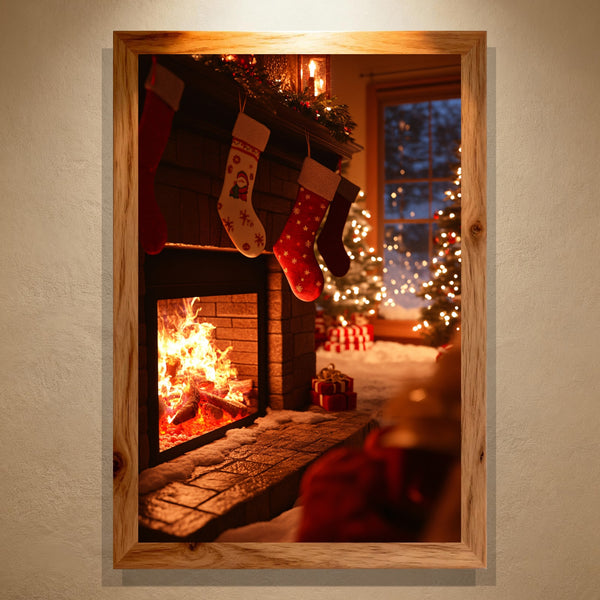 Christmas Glow Paint by Numbers | Cozy Fireplace & Christmas Stockings Scene | PaintEasy