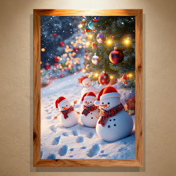 Christmas Glow Paint by Numbers Series – Festive Snowmen, Holiday Lights & Winter Cheer | PaintEasy