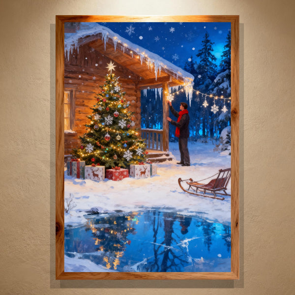 Paint by Numbers：Christmas Tree with Ornaments