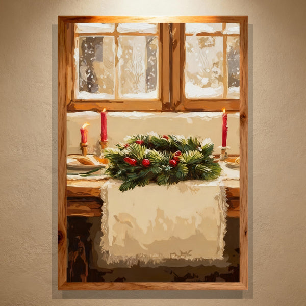 Paint by Numbers：Christmas Wreath