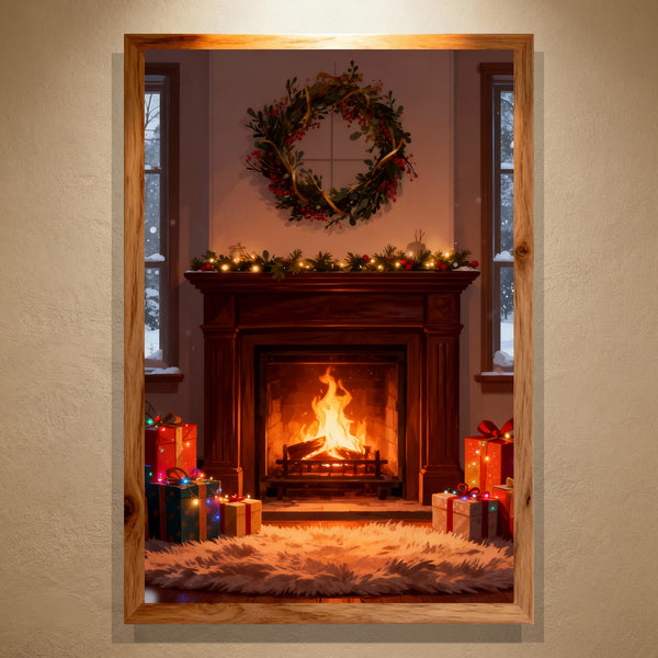 Paint by Numbers：Christmas by the Fireplace