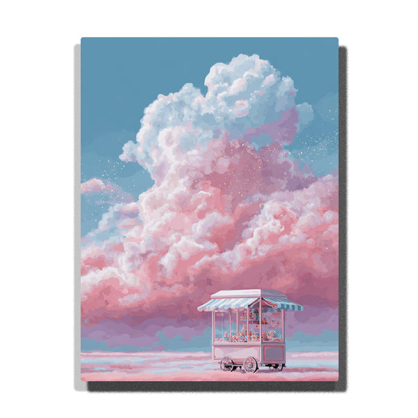 Cotton Candy Sky Ride – Kids Paint by Numbers Kit | PaintEasy