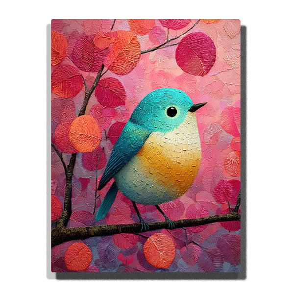 Cute Bird Paint by Numbers | Adorable Songbird DIY Painting Kit | PaintEasy
