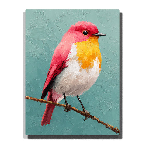 Cute Bird Ⅱ Paint by Numbers | Adorable Songbird DIY Painting Kit