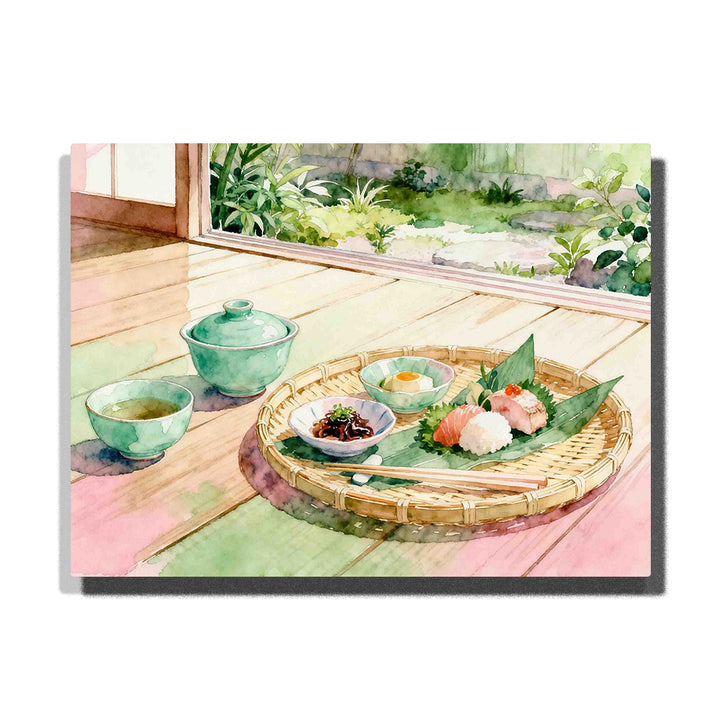 Japanese Sushi Tea Tray by Garden Window Paint by Numbers Kit For Adults