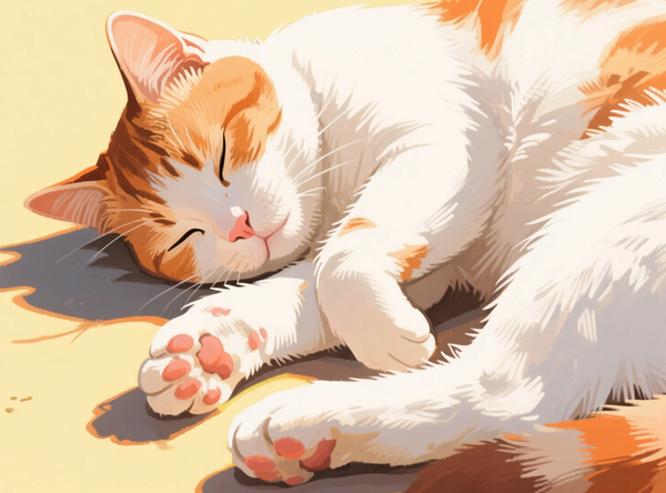 Diamond Painting：A Cozy Nap in a Patch of Sunshine