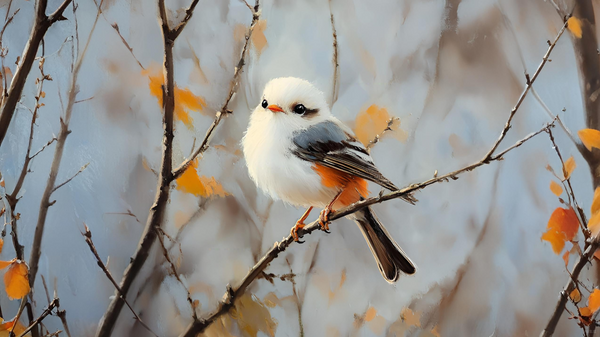 Diamond Painting：A Fluffy Ball of Light in the Autumn Woods