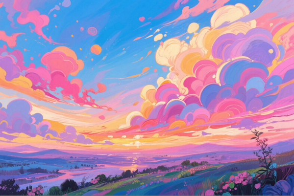 Diamond Painting：The Gentle Breath of a Painted Sky