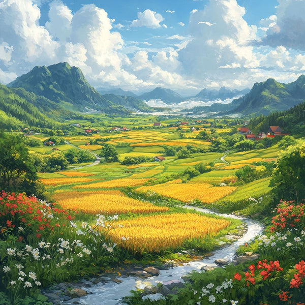 Diamond Painting：The Harmony of Harvest and Nature