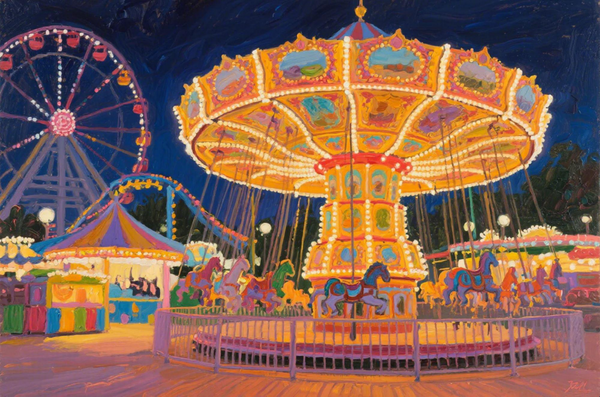 Diamond Painting：The Nocturnal Charm of the Fairground