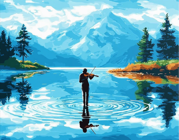Diamond Painting：The Reflective Harmony of Music and Nature