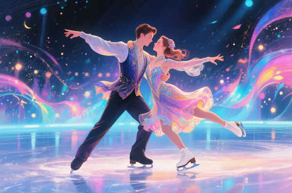 Diamond Painting：Two Hearts Dancing Beneath the Spotlight