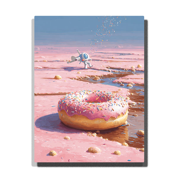 Donut Planet Exploration – Kids Paint by Numbers Kit | PaintEasy