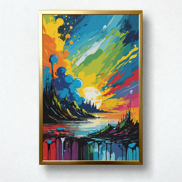 Dreamy Sky Paint by Numbers | Abstract Van Gogh Inspired Color Splash Art for Kids | PaintEasy