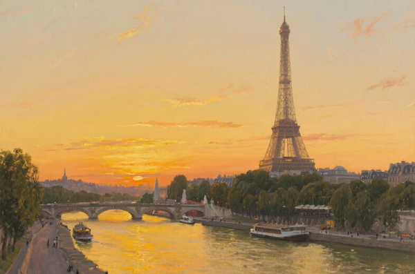 Paint by Numbers - Eiffel Sunset Romance