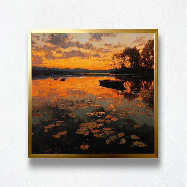 Ember Lake Sunset Paint by Numbers | PaintEasy