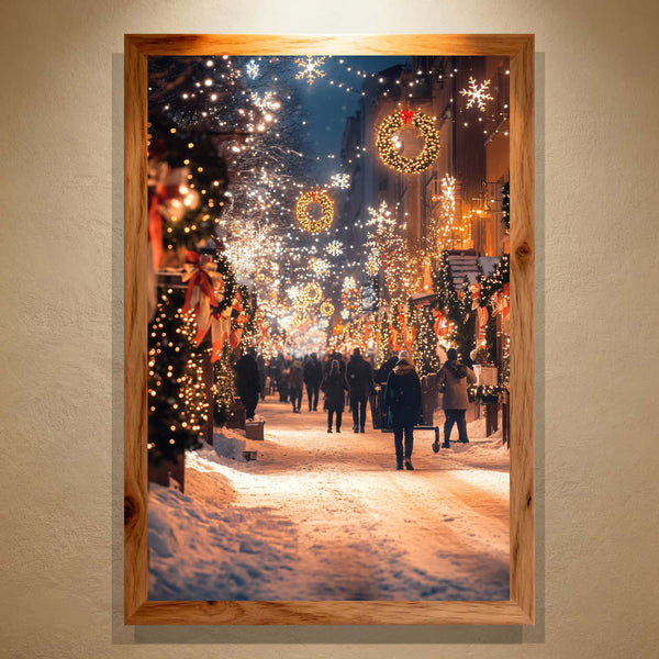 Eternal Eve Paint by Numbers | Christmas Street Lights & Winter Magic | Frost Luxe Collection by PaintEasy