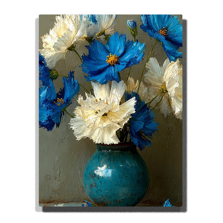 Father’s Day Blue Floral Arrangement – Father’s Day Paint by Numbers Kit