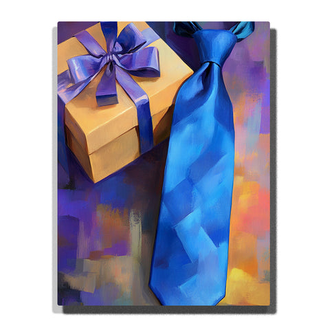 Father’s Day Blue Tie & Gift Box Still Life –  Father’s Day Paint by Numbers Kit