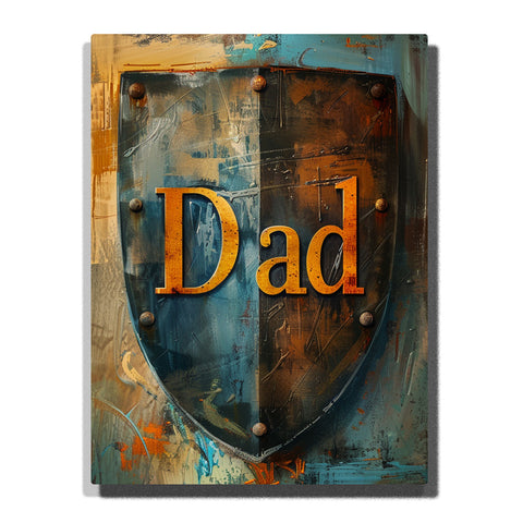 Father’s Day Shield Emblem –  Father’s Day Paint by Numbers Kit