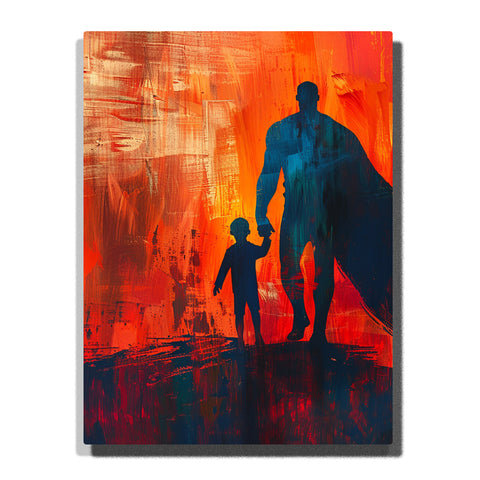 Father as a Hero Silhouette – Father’s Day Paint by Numbers Kit