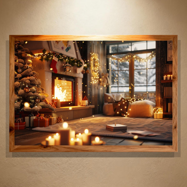 Paint by Numbers：Fireplace & Snowy Sill