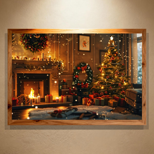 Paint by Numbers：Fireplace & Wreath