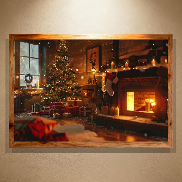 Paint by Numbers：Fireplace with Gift Boxes