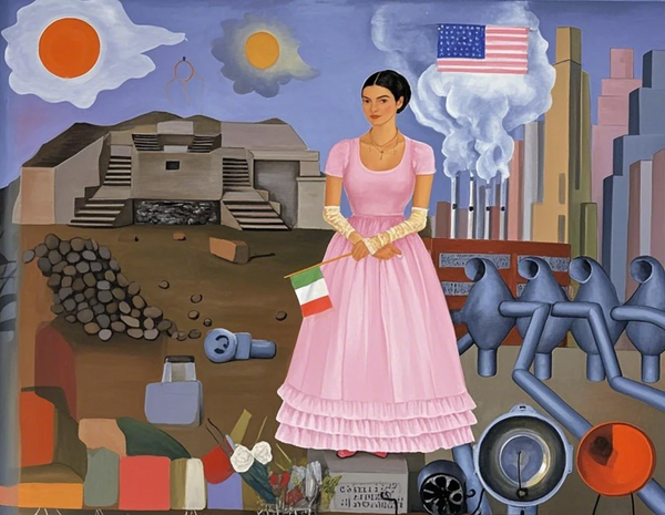 Paint by Numbers：Frida Kahlo_Autorretrato en la Frontera Entre Mexico y los Estados Unidos